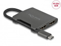 Delock Cable/plugs/adapter - Usb Type-c Splitter (dp Alt Mode) Zu 2 X Hdmi Mst 4k 60 Hz - 87778